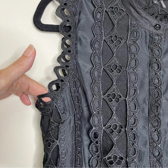 Endless Rose CROCHET MINI DRESS organza dark romantic dark feminine boho - Picture 4 of 12